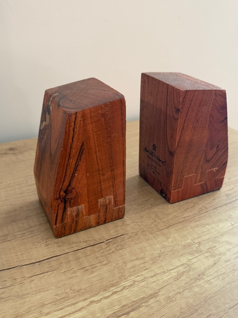 Hearth & Hand Solid Acacia Wood Bookends - Picture 2 of 7